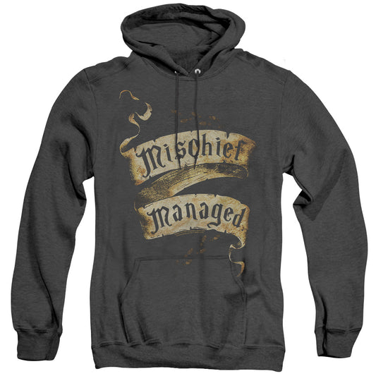 Harry Potter - Mischief Managed - Adult Heather Hoodie - Black