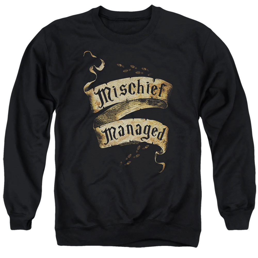 Harry Potter - Mischief Managed - Adult Crewneck Sweatshirt - Black