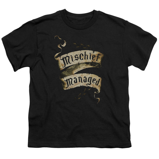 Harry Potter - Mischief Managed - Short Sleeve Youth 18/1 - Black T-shirt