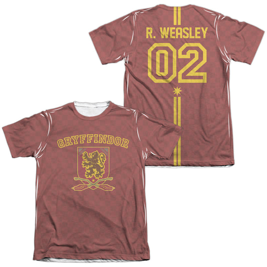 Harry Potter - Weasley Sweater (Front/back Print) - Adult Poly/cotton Short Sleeve Tee - White T-shirt