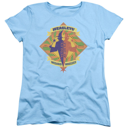 Harry Potter - Wizard Wheezes - Short Sleeve Womens Tee - Light Blue T-shirt
