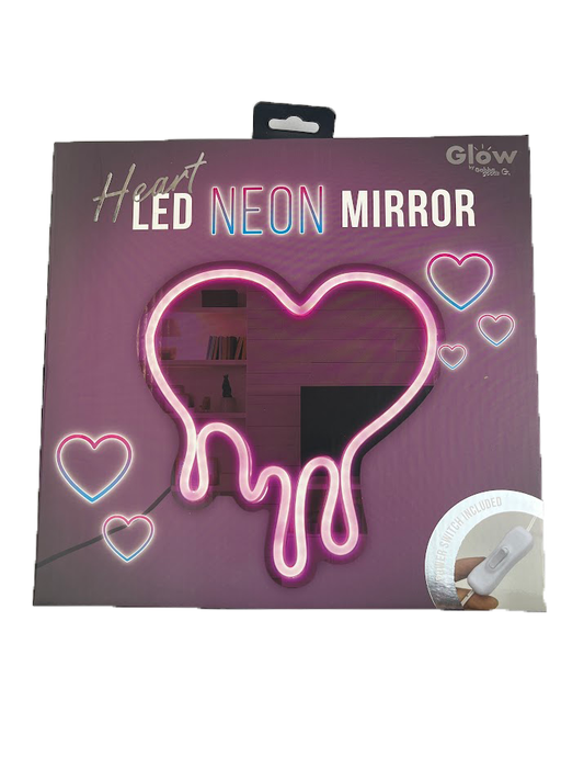 LED Neon Heart Mirror