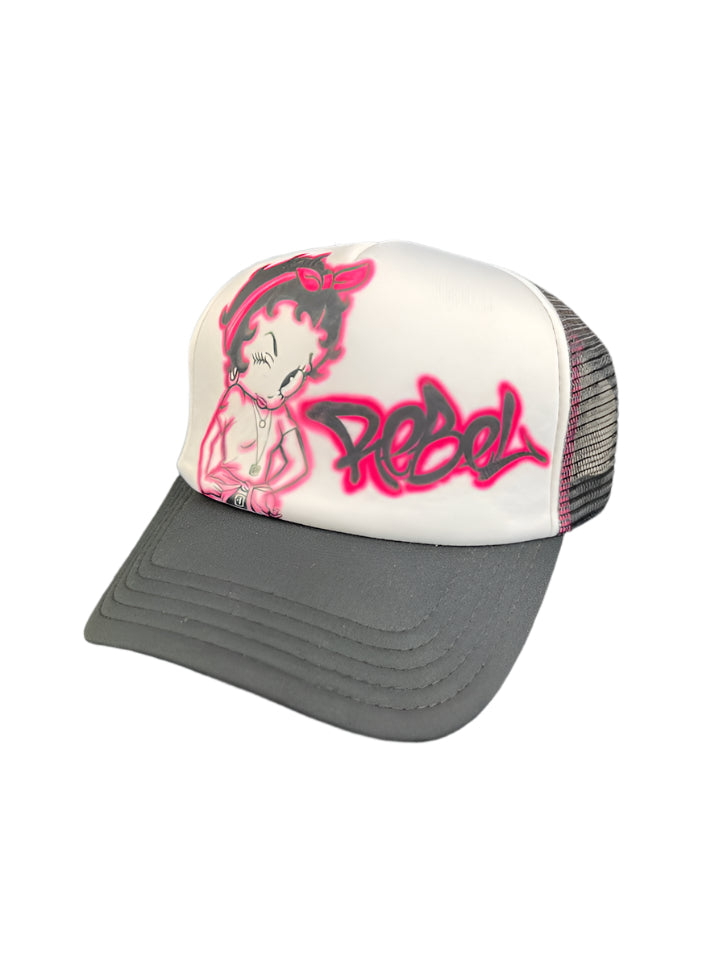 Betty Boop Rebel Trucker Cap