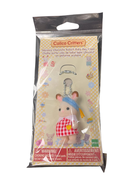 Calico Critter Nursery Chocolate Bunny Keychain