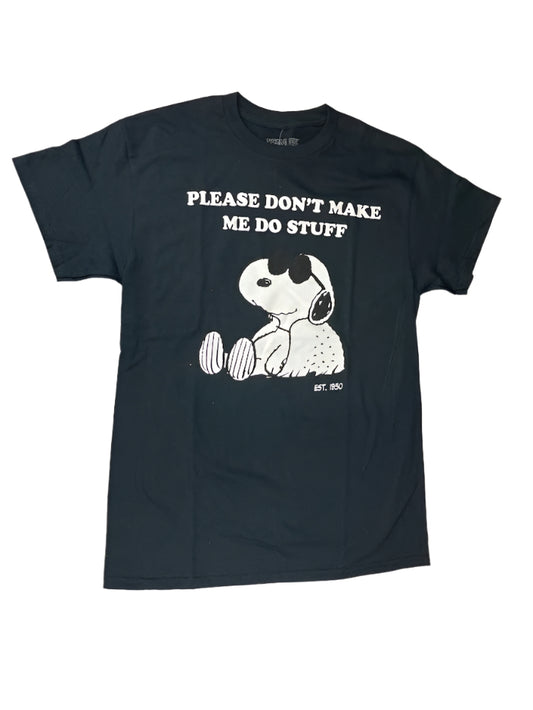 Snoopy Please Don't Make Me Do Stuff T-Shirt