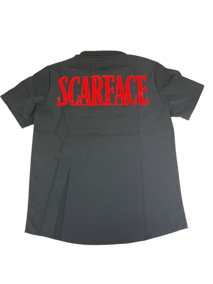 Scarface Mechanic Button‑Up Shirt