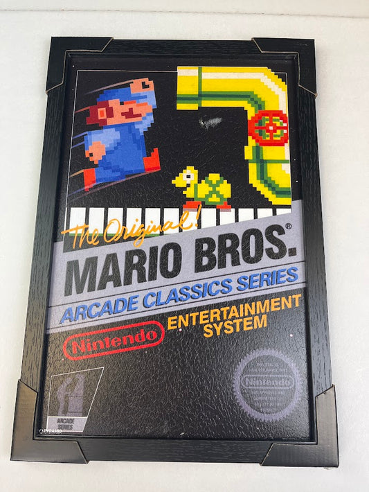 Original Mario Bros Arcade Classic Series Framed Print