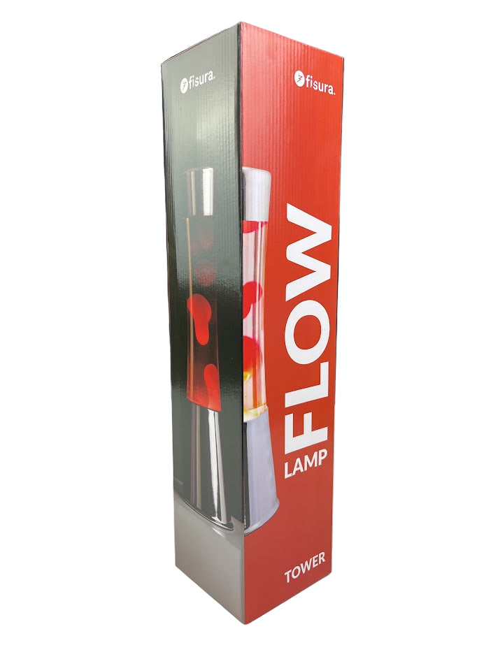 Tower Flow Lava Lamp - Red