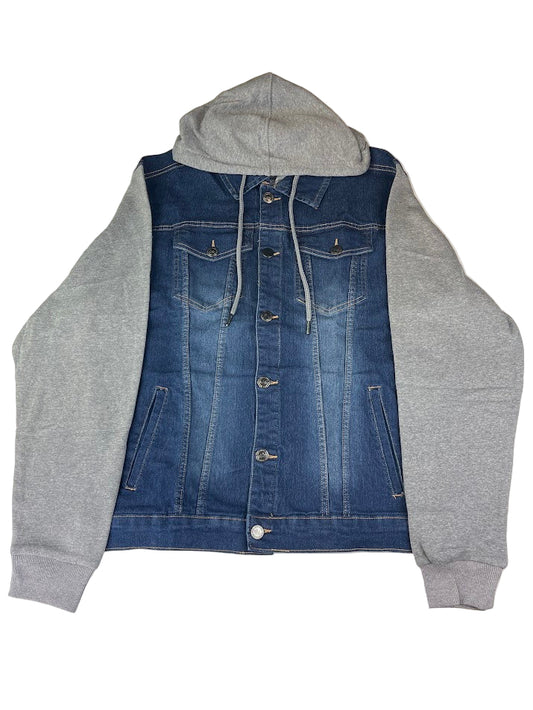 Denim Hoodie Dark Blue