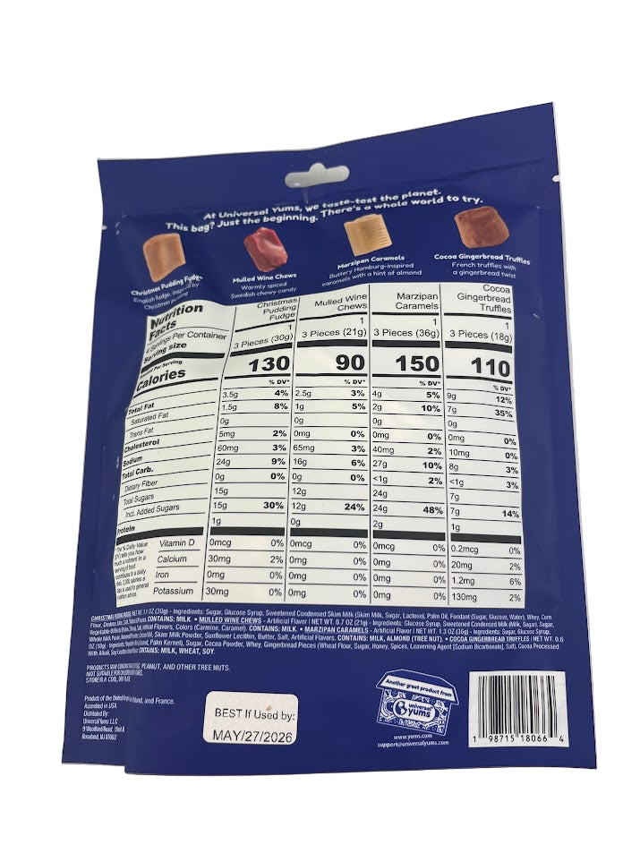 Holiday Yums of the World Snack Mix