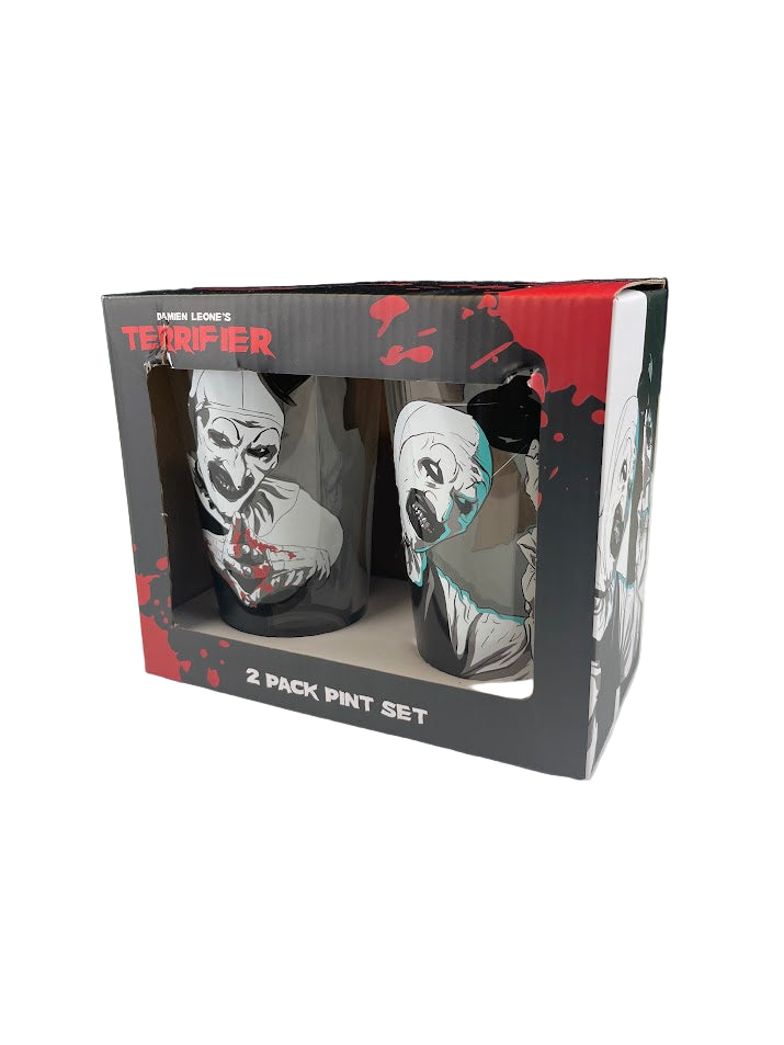 Terrifier Art the Clown Pint Glass 2-Pack