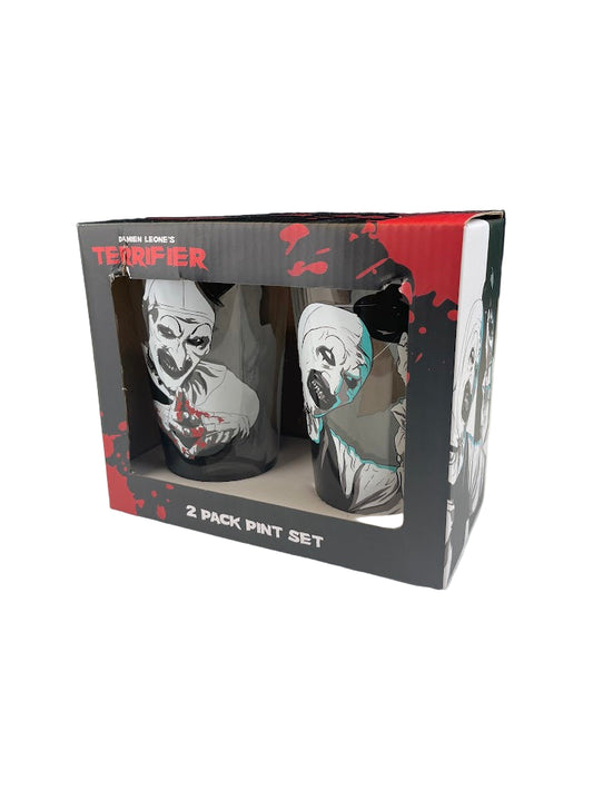 Terrifier Art the Clown Pint Glass 2-Pack