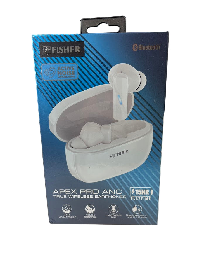 Apex Pro Active Noise Cancelling True Wireless Earphones - White