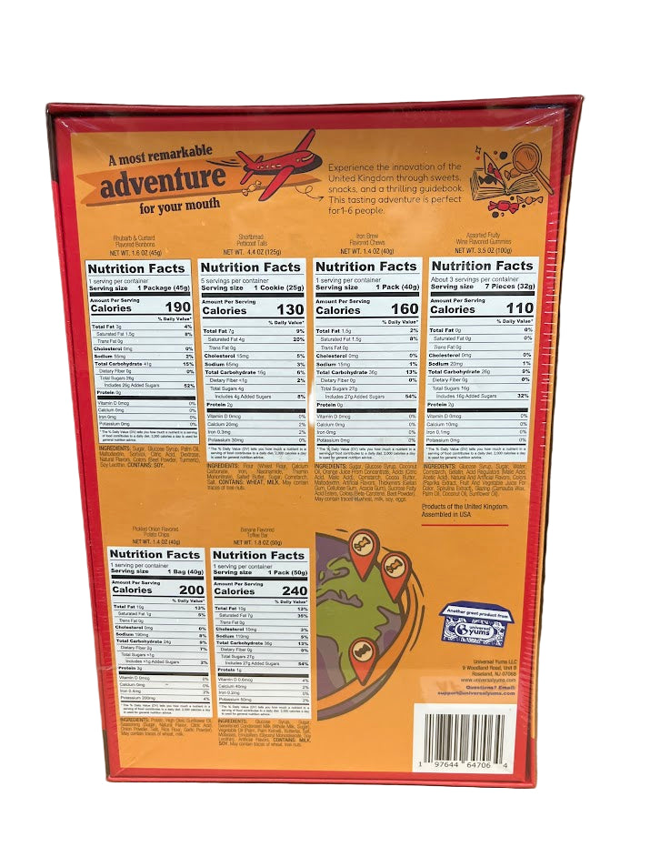 Snack Box A Tasting Adventure to United Kingdom