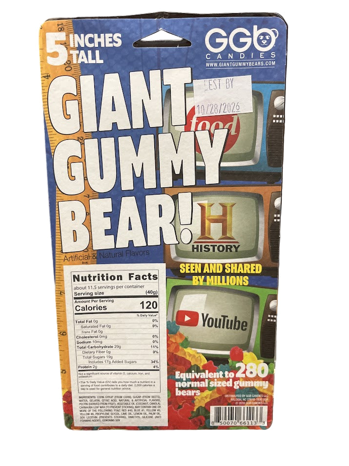 Giant Gummy 1lb Bear (random flavor)
