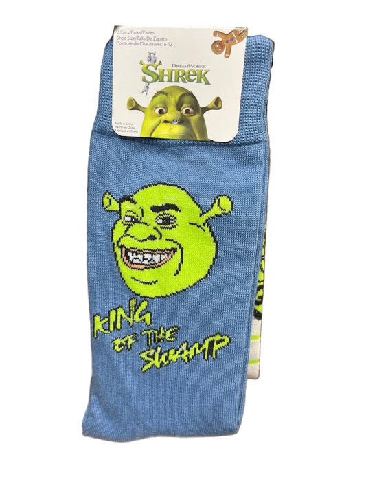 Shrek Swamp King Socks 2-Pack