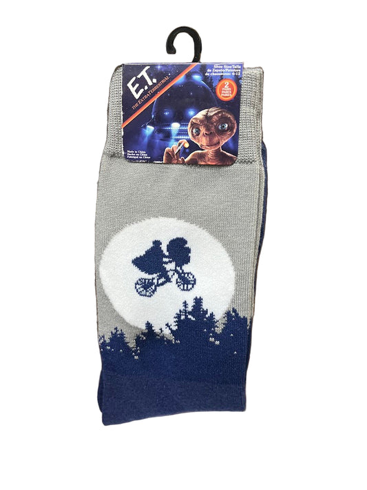 ET Moon Glow-In-The-Dark Socks 2-Pack
