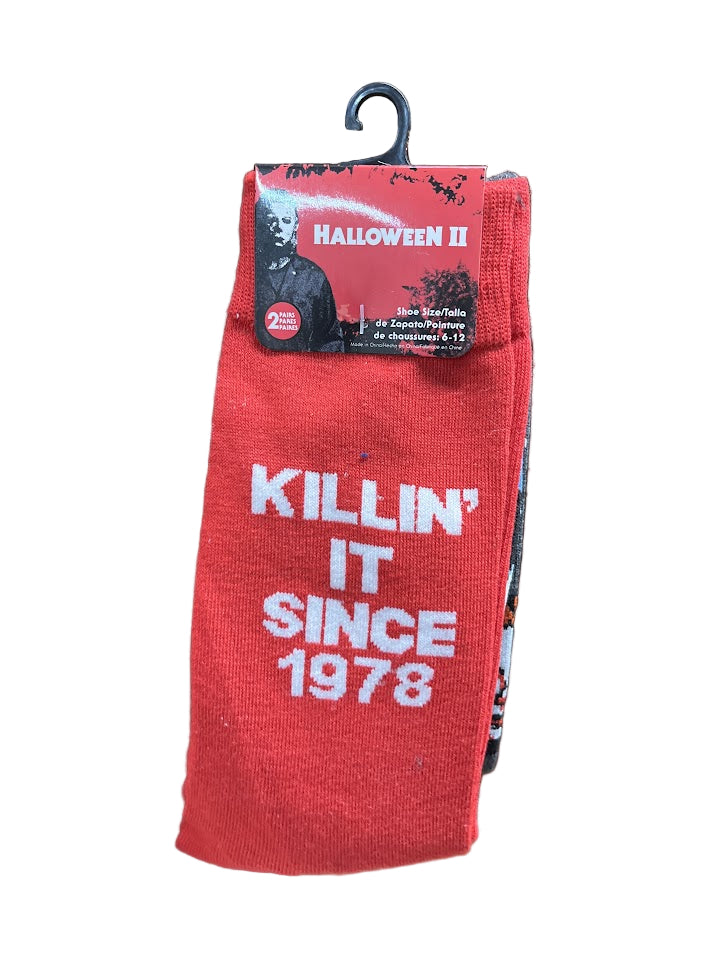 Michael Myers Killin It Since 1978 Socks 2-Pack