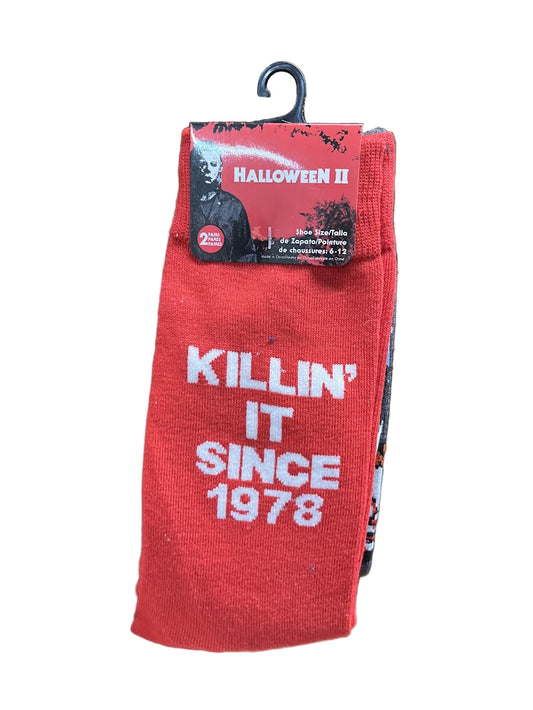 Michael Myers Killin It Since 1978 Socks 2-Pack