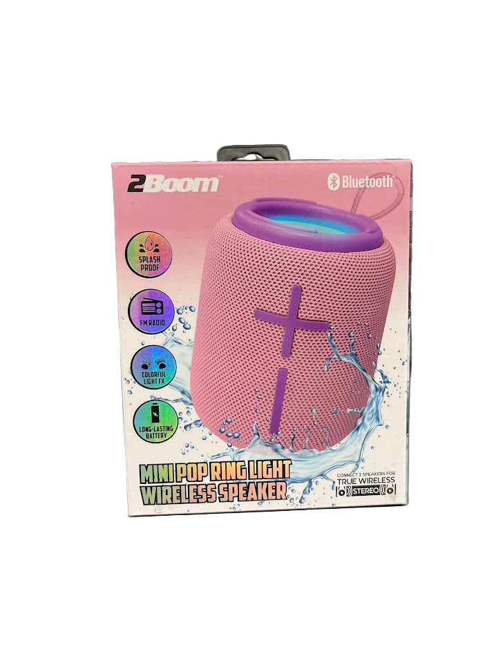 Mini Pop Ring Light Wireless Speaker - Pink