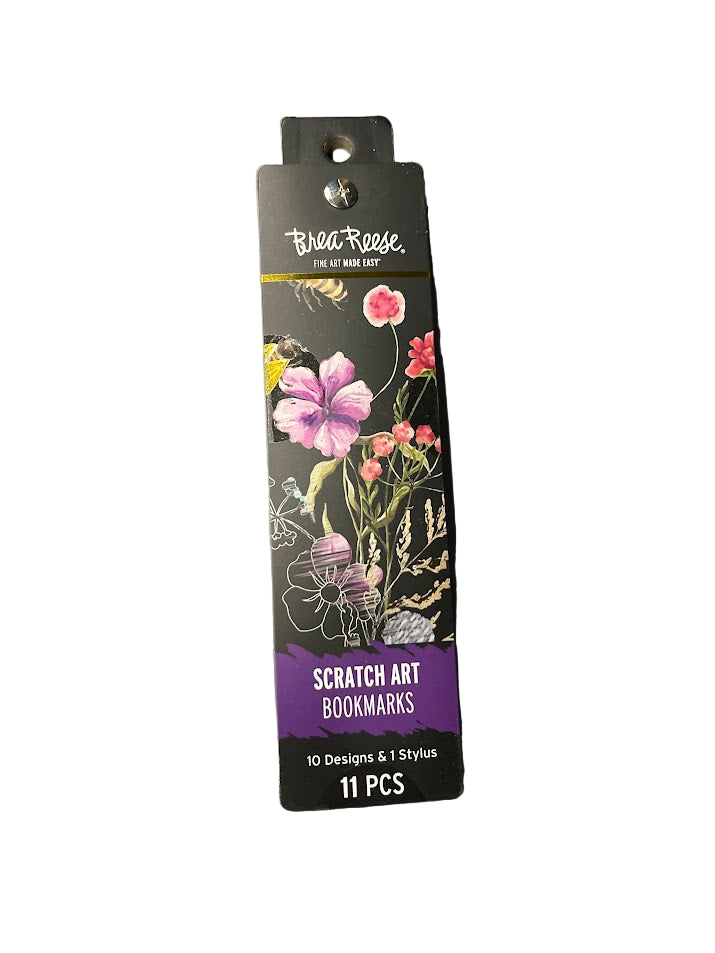 Scratch Art Bookmarks - Floral
