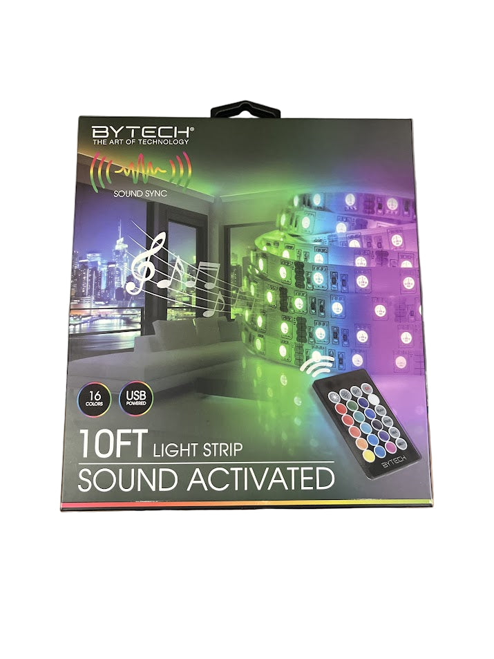 Sound Activated 10ft Light Strip