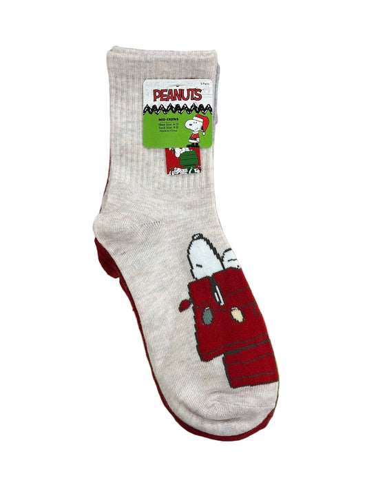 Peanuts Holiday Socks 3-Pack
