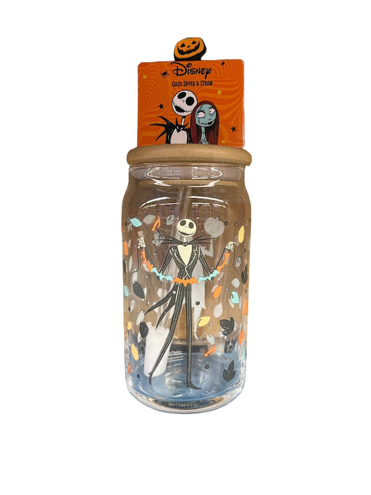 Nightmare Before Christmas Jack & Sally Glass Sipper