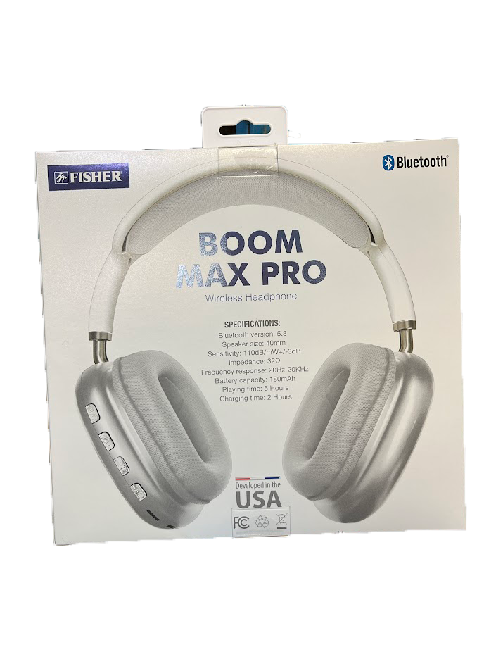 Boom Max Pro Wireless Headphone - White