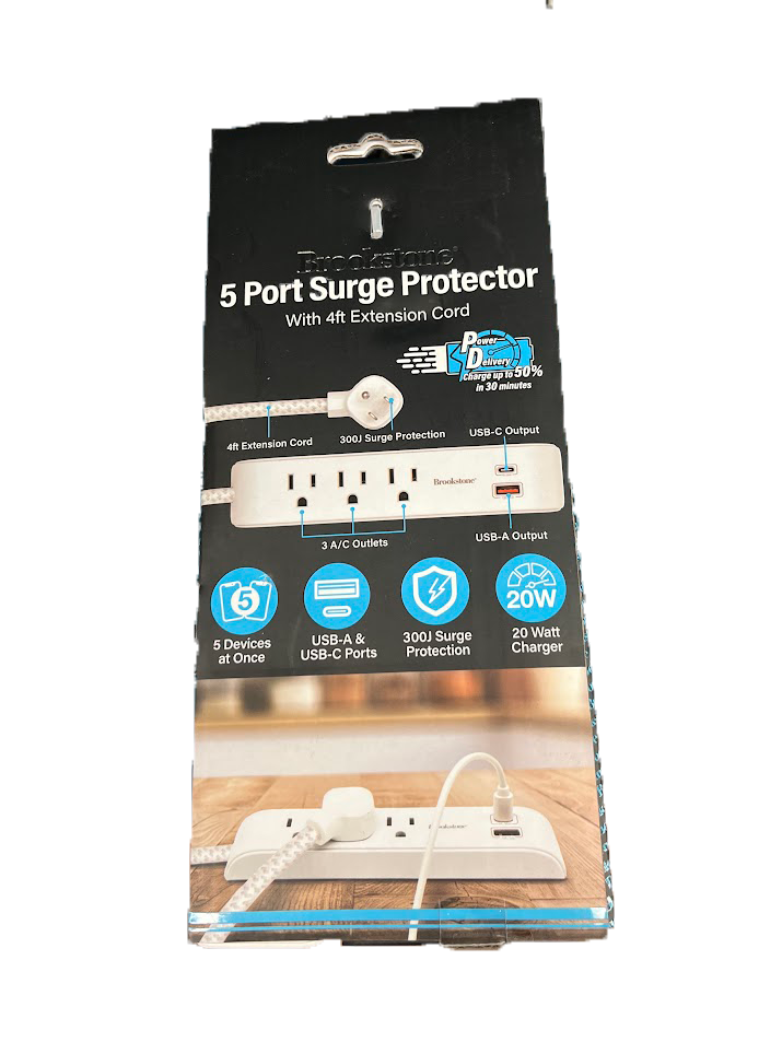 Brookstone 5-Port Surge Protector