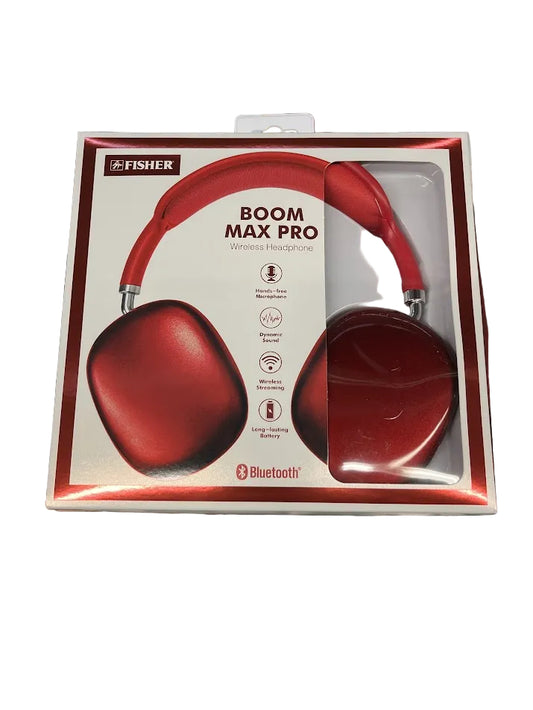 Boom Max Pro Wireless Headphones - Red