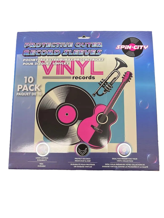 Spin-City 12" Outer Vinyl Sleeves 10-Count