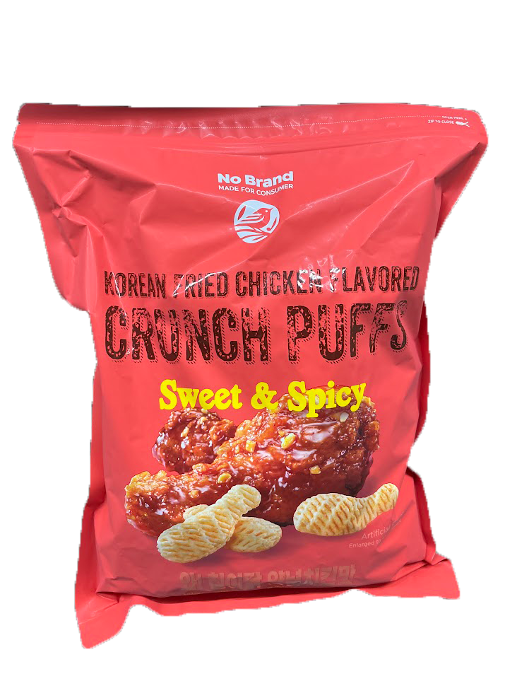 No Brand Chips Chicken Flavored Crunch Puffs Sweet & Spicy