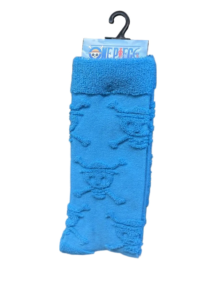 One Piece Straw Hat Terry Crew Socks