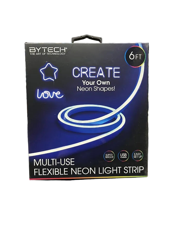 Flexible Neon Shape 6ft Light Strip (color may vary)