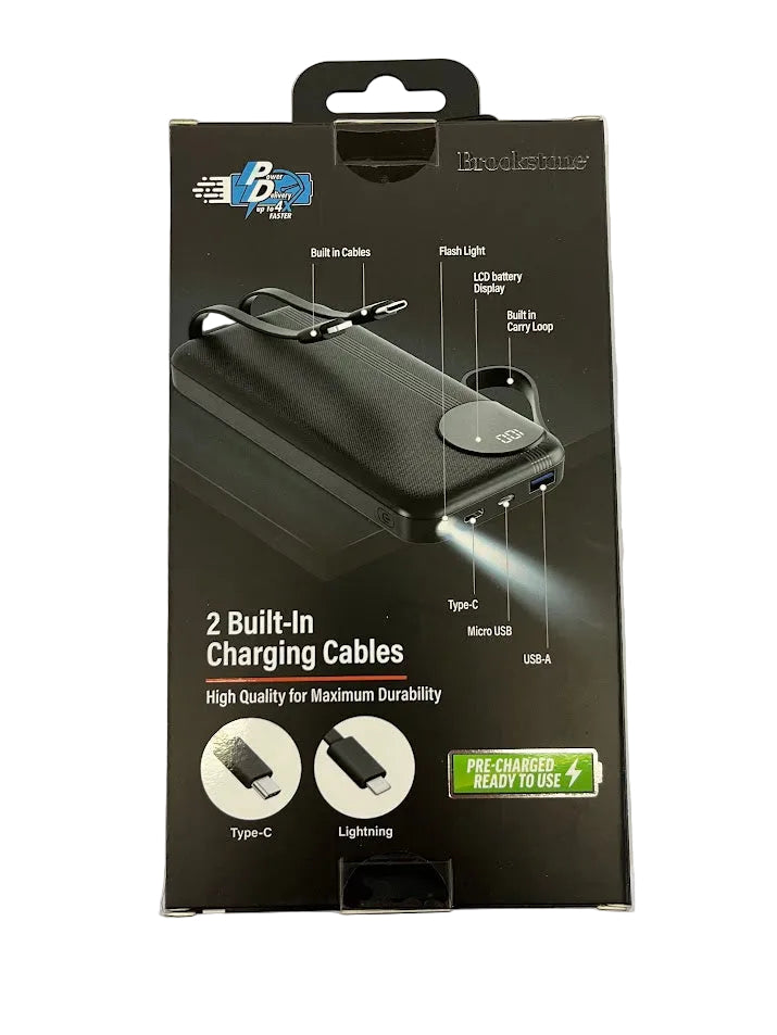 Brookstone Portable 10mAh Power Bank