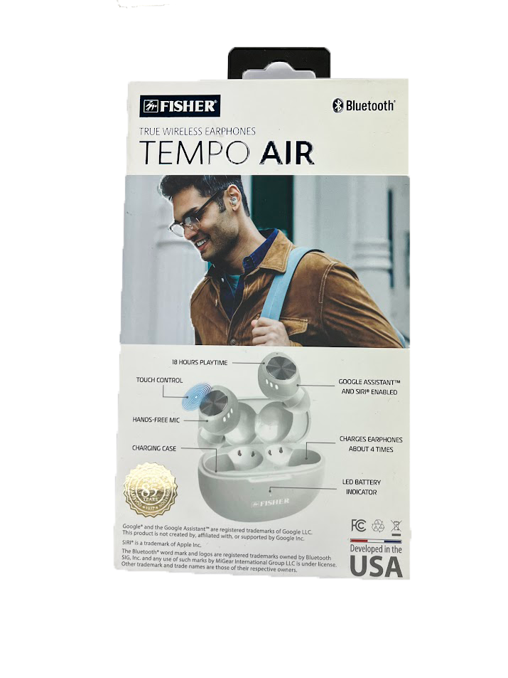 Tempo Air True Wireless Earphones - White