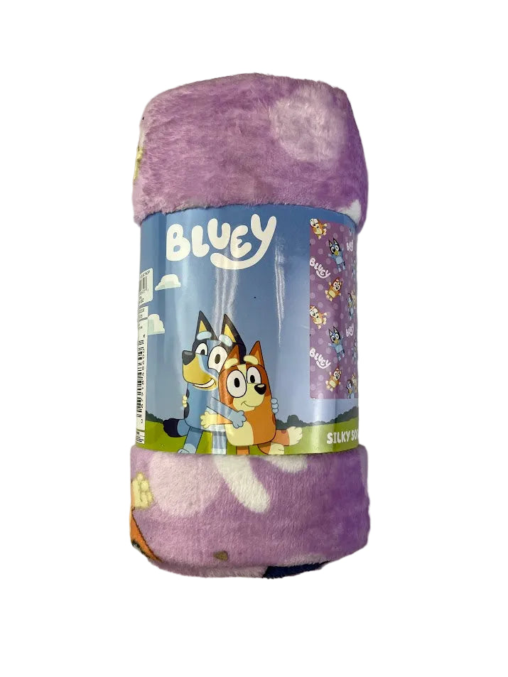 Bluey Lilac All Over Print Blanket