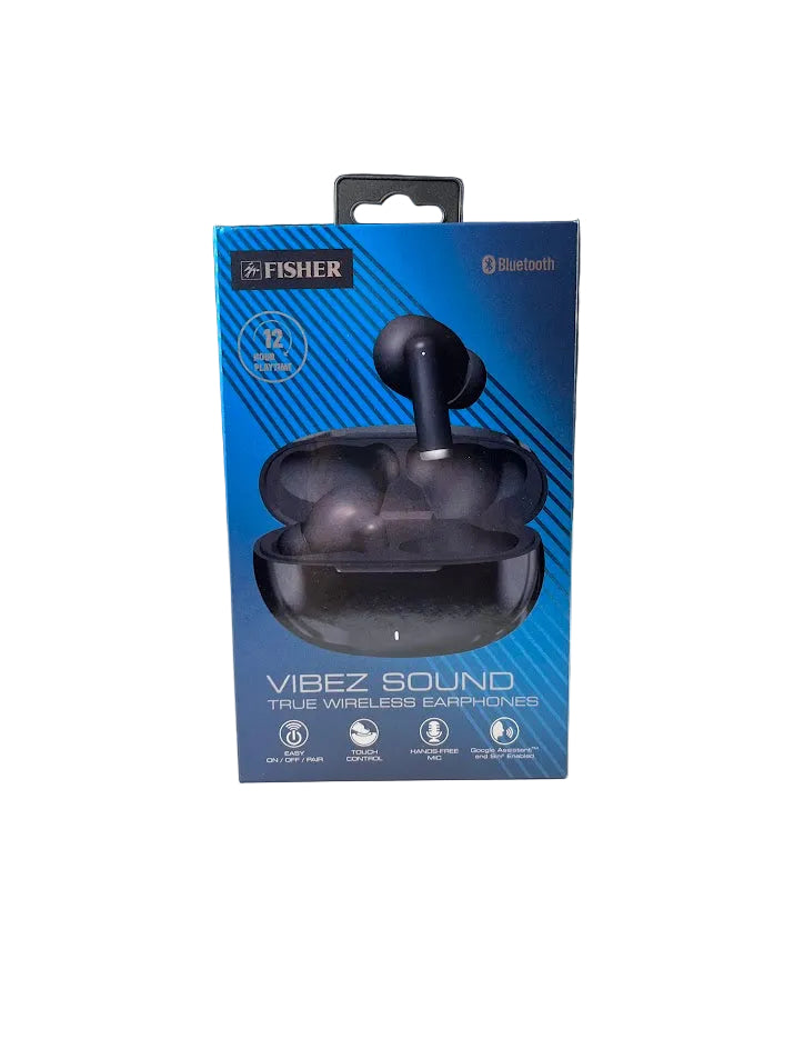 True Wireless Vibez Airmax Earphones - Black