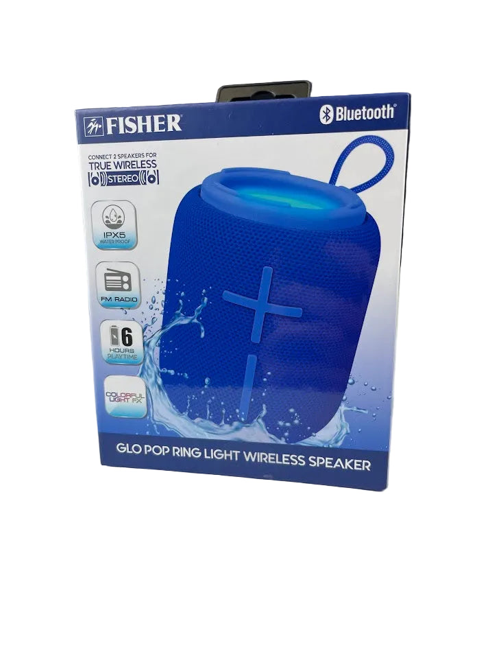 Glo Pop Ring Light Wireless Speaker - Blue