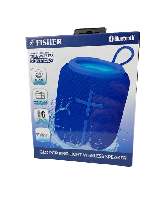Glo Pop Ring Light Wireless Speaker - Blue