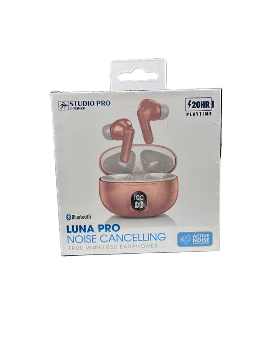 Luna Pro Noise Cancelling True Wireless Earphones - Rose Gold