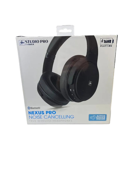 Nexus Pro Noise Cancelling True Wireless Headphones - Black