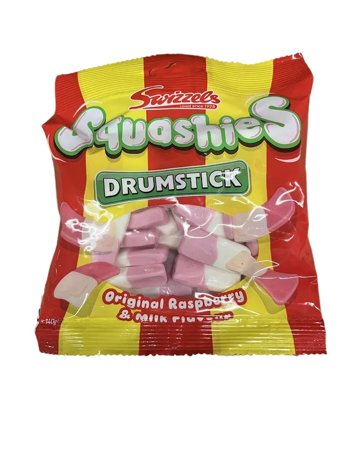 Swizzles Raspberry & Milk 140g Drumsticks