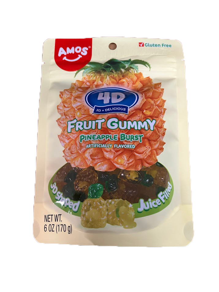 4d Gummy Pinapple Burst 6oz