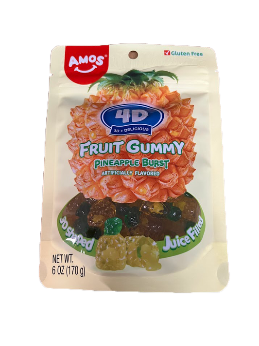 4d Gummy Pinapple Burst 6oz