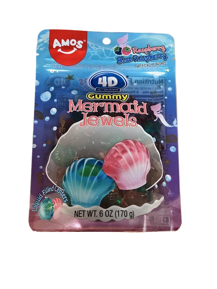 4d Gummy Mermaid Jewels 6oz