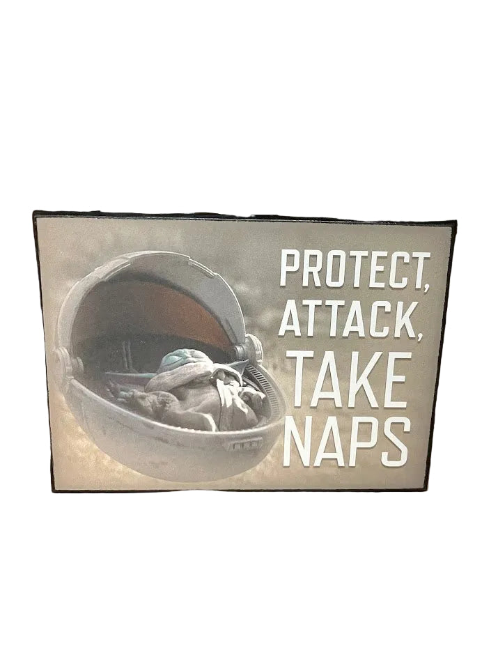 Mandalorian The Child Sleeping Sign