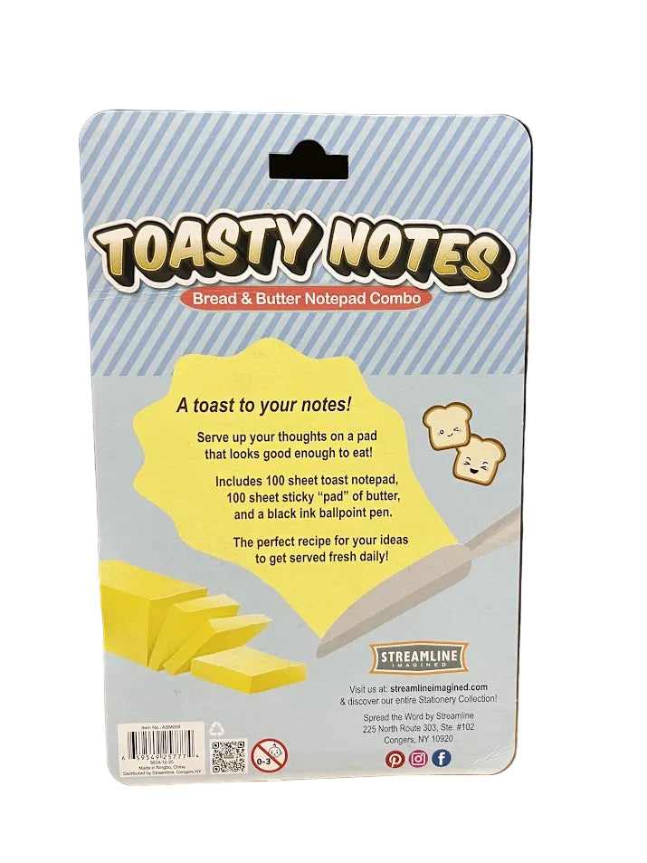Toasty Notes Bread & Butter Note Pad