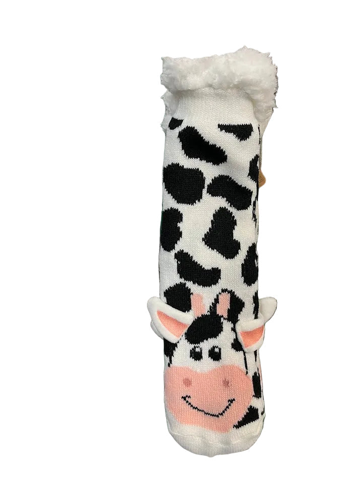 Cow Sherpa Socks